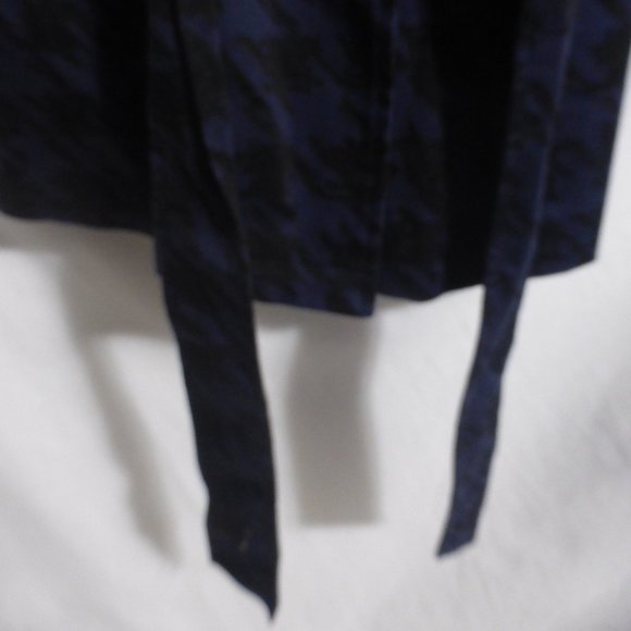 FOREVER 21, small, navy pea coat with black design, GUC - Picture 7 of 14